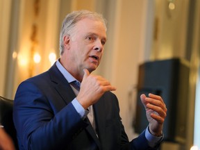 Former Calgary Police Chief Roger Chaffin speaks during a Calgary Chamber of Voluntary Organizations luncheon at the Fairmont Palliserr Hotel in Calgary on Thursday, May 23, 2019. Gavin Young/Postmedia