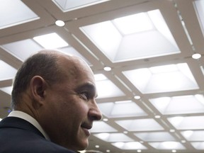 Jim Balsillie, Council of Canadian Innovators, arrives to appear as a witness at a Commons privacy and ethics committee in Ottawa on May 10, 2018. A Canadian high-tech pioneer says a "toxic" social media business model is a threat to democracy. Jim Balsillie, the retired chief executive of Research In Motion, which invented the Blackberry smart phone, offers that grim warning in testimony today before the international grand committee on big data, privacy and democracy.