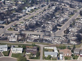 A neighbourhood in Fort McMurray, Alta., is shown on Friday, May 13, 2016. A class-action lawsuit is going ahead against natural gas company Atco in connection with an explosion that damaged several Fort McMurray homes during the 2016 wildfire evacuation.