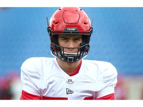 Receiver Andres Salgado during the first day of Calgary Stampeders' rookie camp in Calgary Thursday, May 16, 2019. Jim Wells/Postmedia