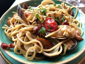 Spaghetti with clams from Allora.