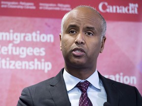 Minister of Immigration Ahmed Hussen.