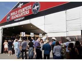 Known as the "World Stampede Headquarters", the Cowboys Tent at the Stampede will be moved off the Stampede grounds this year due to construction on the BMO Centre.