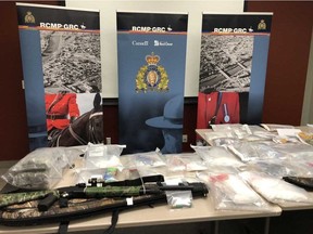 Police in Calgary, Rocky Mountain House and Carstairs and Red Deer seized numerous types of illegal drugs in a multi-agency bust on June 7, 2019, including 915 grams of cocaine, 835 fentanyl pills, 553 grams of meth, 254 grams of MDMA, 1.509 kilograms of cannabis, four firearms and more than $73,000 in cash.