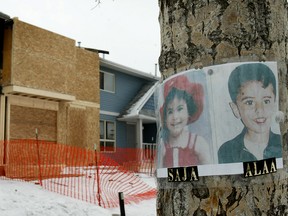 Saja Al-Mayahi, 4, and brother Ali Al-Mayahi, 5, died in the fire on Applewood Lane in northeast Calgary on Nov. 18, 2004.