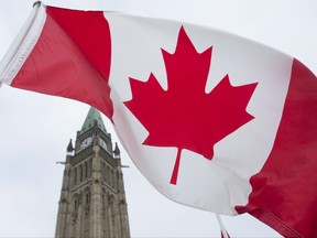 The Canadian flag flies on Parliament Hill in Ottawa, December 4, 2015. THE CANADIAN PRESS/Adrian Wyld