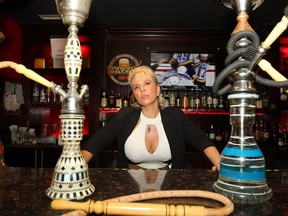 Mireille Harris, co-owner of Mazaj Lounge & Restaurant, poses for a photo at the Mazaj location on the corner of Centre St. & 17 Ave NW. Tuesday, June 18, 2019. Brendan Miller/Postmedia