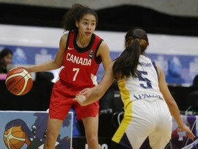 Hannah Riddick of Bowness High School is a guard for Team Canada at the FIBA U16 Americas Women's Championship.