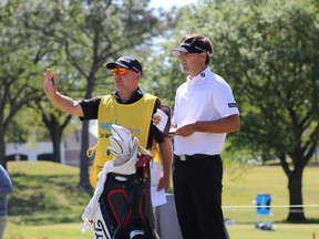 Calgary-based caddie Todd Clarkson helped Hank Lebioda graduate from the Web.com Tour last season. This is now their first campaign on the PGA Tour. Clarkson will be on the bag for Lebioda this week at the RBC Canadian Open in Hamilton, Ont. (Photo courtesy of PGA Tour)