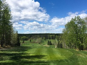 Hole 4 of Wes Gilbertson’s Awesome 18 — a 515-yard test at Water Valley Golf & Country Club.