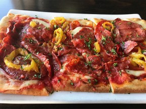 Spicy meats flatbread from Dublin Calling.
