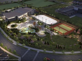 Aerial view of what the Livingston HOA will look like when completed. Supplied rendering