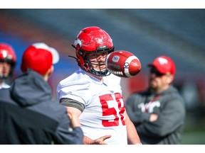 Calgary Stampeders offensive lineman Ryan Sceviour. Postmedia file photo