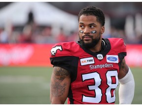 Calgary Stampeders running back Terry Williams was photographed before a game against the Saskatchewan Roughriders in Calgary on Friday May 31, 2019.  Gavin Young/Postmedia