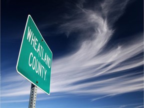File photo of Wheatland County sign.
