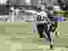 Argonauts wide receiver Derel Walker reaches for a pass during a recent practice in Toronto.