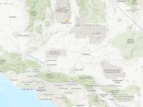 An earthquake struck Southern California near the city of Ridgecrest on Thursday, July 4, 2019.