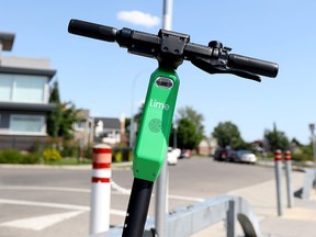The e-Scooter program is in Calgary on Monday, July 29, 2019. Darren Makowichuk/Postmedia