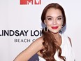 Lindsay Lohan attends MTV's "Lindsay Lohan's Beach Club" premiere party at Moxy Times Square on Jan. 7, 2019 in New York City. (Cindy Ord/Getty Images for MTV)