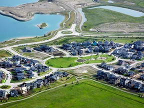 Lakefront homes are now available in the Springbank community of Harmony