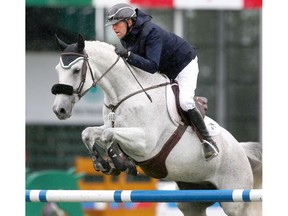 Denmark's Nikolaj Hein Ruus rides Chili Pepper SM during the ATCO Challenge Cup at Spruce Meadows during The National showjumping event in Calgary on Friday, June 7, 2019. The National runs through Sunday. Jim Wells/Postmedia