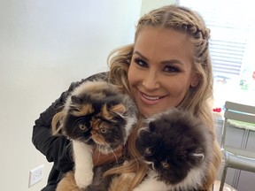Nattie Neidhart with Hope and Faith, the two rescue kittens we adopted at Paws Chicago. (Submitted Photo)