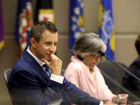 Councillor Jeff Davison as council voted for a new arena in Calgary on Tuesday, July 30, 2019. Darren Makowichuk/Postmedia