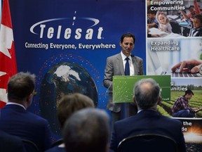 President and CEO of Telesat Dan Goldberg takes part in a press conference in Ottawa on Wednesday, July 24, 2019.