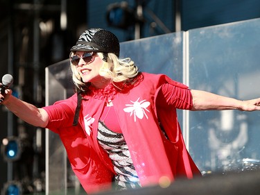 Deborah Harry, lead singer of the band 'Blondie', performs to a sold out crowd at the 2019 Stampede Roundup featuring Blondie and Billy Idol, at Shaw Millennium Park Wednesday, July 10, 2019. Dean Pilling/Postmedia