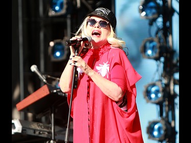 Deborah Harry, lead singer of the band 'Blondie', performs to a sold out crowd at the 2019 Stampede Roundup featuring Blondie and Billy Idol, at Shaw Millennium Park Wednesday, July 10, 2019. Dean Pilling/Postmedia