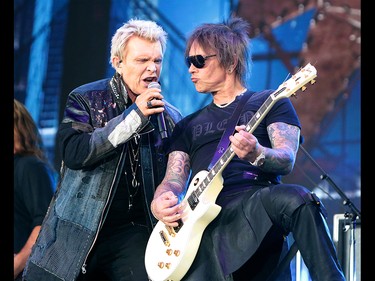 Billy Idol performs to a sold out crowd at the 2019 Stampede Roundup featuring Blondie and Billy Idol, at Shaw Millennium Park Wednesday, July 10, 2019. Dean Pilling/Postmedia