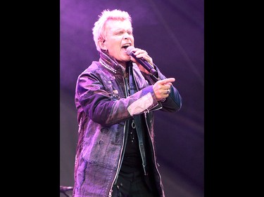 Billy Idol performs to a sold out crowd at the 2019 Stampede Roundup featuring Blondie and Billy Idol, at Shaw Millennium Park Wednesday, July 10, 2019. Dean Pilling/Postmedia