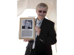 Toronto Sun baseball writer Bob Elliott at the Canadian Baseball Hall of Fame inductions  in St. Marys, Ont. on Saturday June 13, 2015. Derek Ruttan/The London Free Press/Postmedia Network