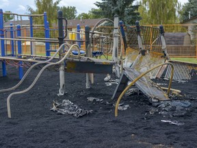 A 14-year-old girl has been arrested and charged with arson after leaving the playground at A.E. Bowers Elementary School severally damaged on Thursday, Aug. 15.