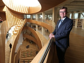 Newly appointed Calgary Public Library CEO Mark Asberg was photographed in the Central Library on Monday August 19, 2019. Asberg starts his new role on September 1.