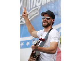 Chad Brownlee performs at the 3rd annual Country Thunder music festival held at Prairie Winds Park in northeast Calgary Friday, August 17, 2018. Dean Pilling/Postmedia