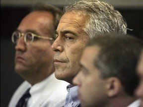 Financier Jeffrey Epstein in court. REUTERS