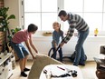 Kids helping house chores