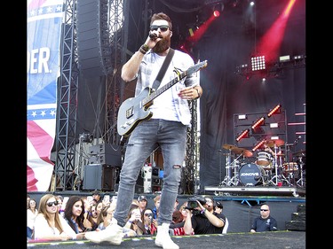 Jordan Davis performs on the second day of the Country Thunder music festival, held at Prairie Winds Park in Calgary Saturday, August 17, 2019. Dean Pilling/Postmedia