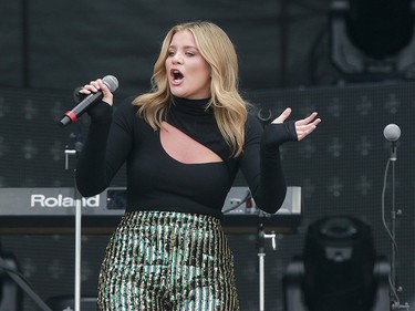 Lauren Alaina performs on the second day of the Country Thunder music festival, held at Prairie Winds Park in Calgary Saturday, August 17, 2019. Dean Pilling/Postmedia