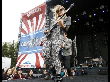 Country musician Lindsay Ell performs on the first day of the Country Thunder music festival, held at Prairie Winds Park in Calgary Friday, August 16, 2019. Dean Pilling/Postmedia