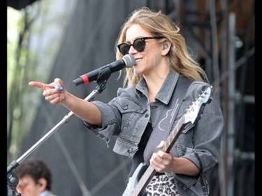 Country musician Lindsay Ell performs on the first day of the Country Thunder music festival, held at Prairie Winds Park in Calgary Friday, August 16, 2019. Dean Pilling/Postmedia