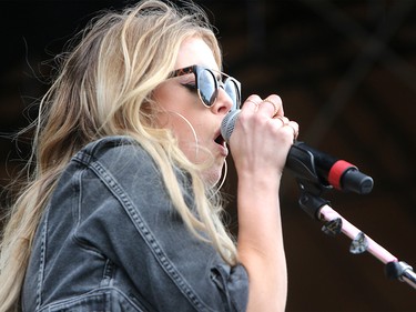 Country musician Lindsay Ell performs on the first day of the Country Thunder music festival, held at Prairie Winds Park in Calgary Friday, August 16, 2019. Dean Pilling/Postmedia