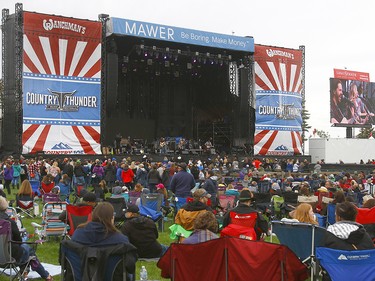 Country musician Lindsay Ell performs on the first day of the Country Thunder music festival, held at Prairie Winds Park in Calgary Friday, August 16, 2019. Dean Pilling/Postmedia