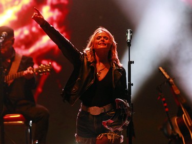 Country musician Miranda Lambert performs on the first day of the Country Thunder music festival, held at Prairie Winds Park in Calgary Friday, August 16, 2019. Dean Pilling/Postmedia