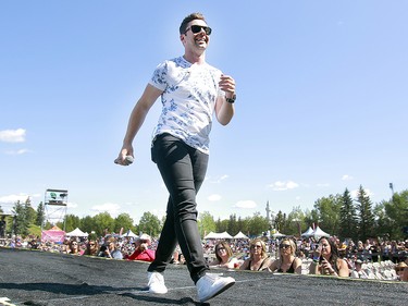 Country musician Shawn Austin performs on the second day of the Country Thunder music festival, held at Prairie Winds Park in Calgary Saturday, August 17, 2019. Dean Pilling/Postmedia