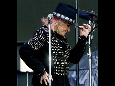 Country musician Tanya Tucker performs on the first day of the Country Thunder music festival, held at Prairie Winds Park in Calgary Friday, August 16, 2019. Dean Pilling/Postmedia