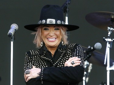 Country musician Tanya Tucker performs on the first day of the Country Thunder music festival, held at Prairie Winds Park in Calgary Friday, August 16, 2019. Dean Pilling/Postmedia