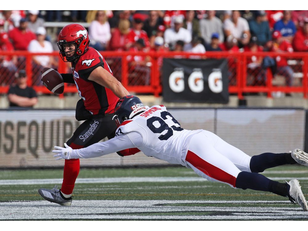 Turnovers haunt Calgary Stampeders in loss to Montreal Alouettes