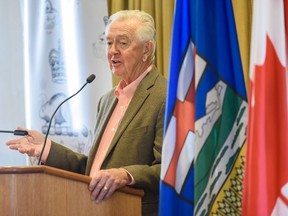 Reform Party founder Preston Manning speaks on "Populism:The Western Canadian Experience" to Canadian Club of Calgary at Ranchmen's Club on Wednesday, September 25, 2019.